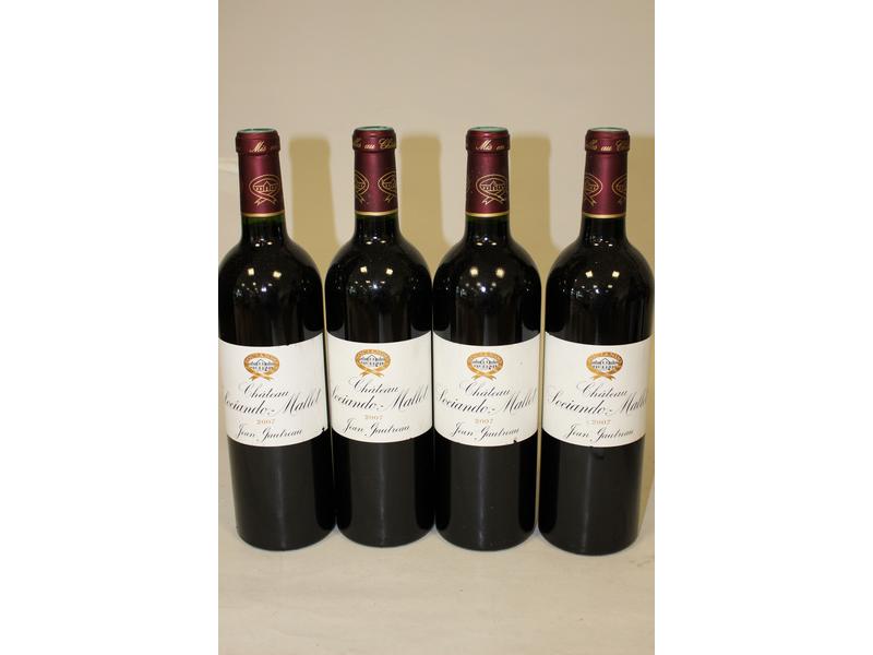 4 blles CH. SOCIANDO MALLET, Haut Médoc,...