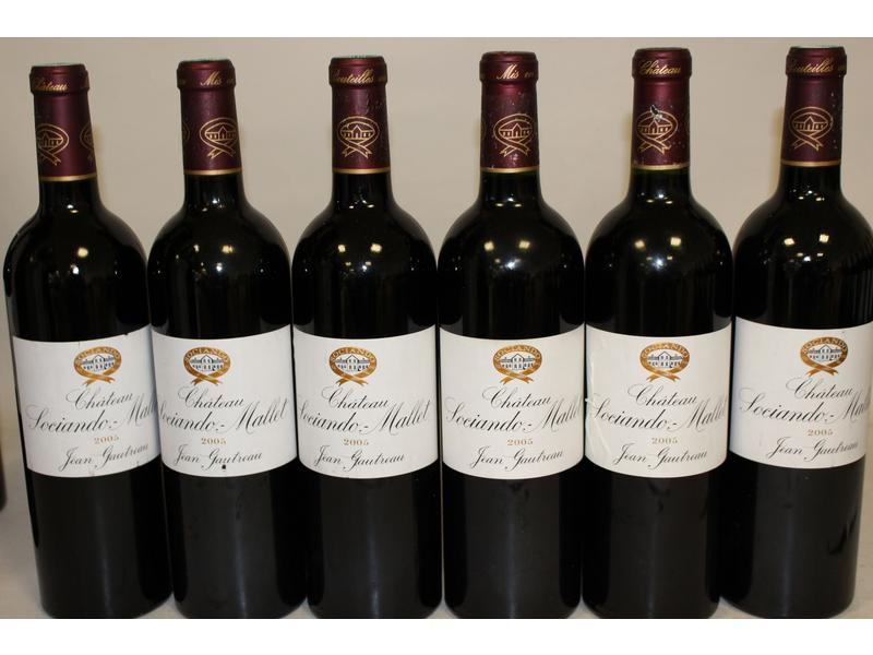 6 blles CH. SOCIANDO MALLET, Haut Médoc,...