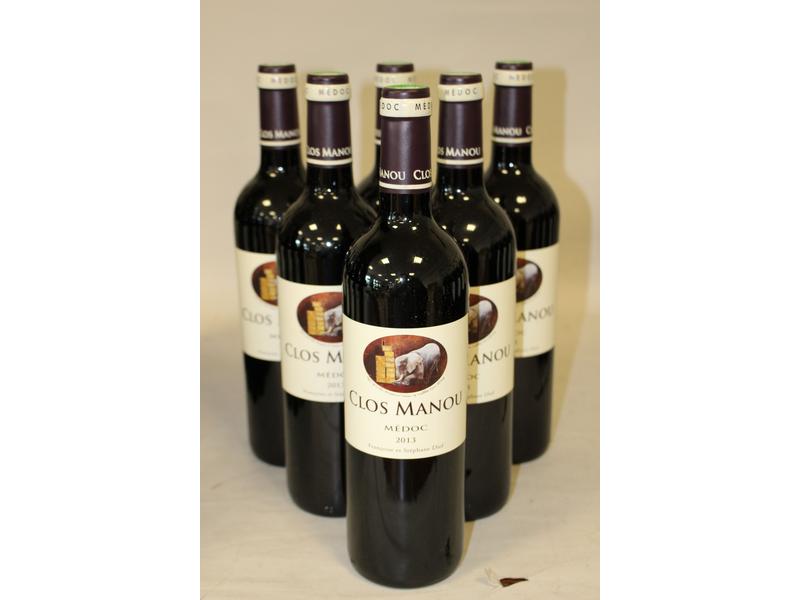 6 Blles CLOS MANOU, Medoc, 2013
