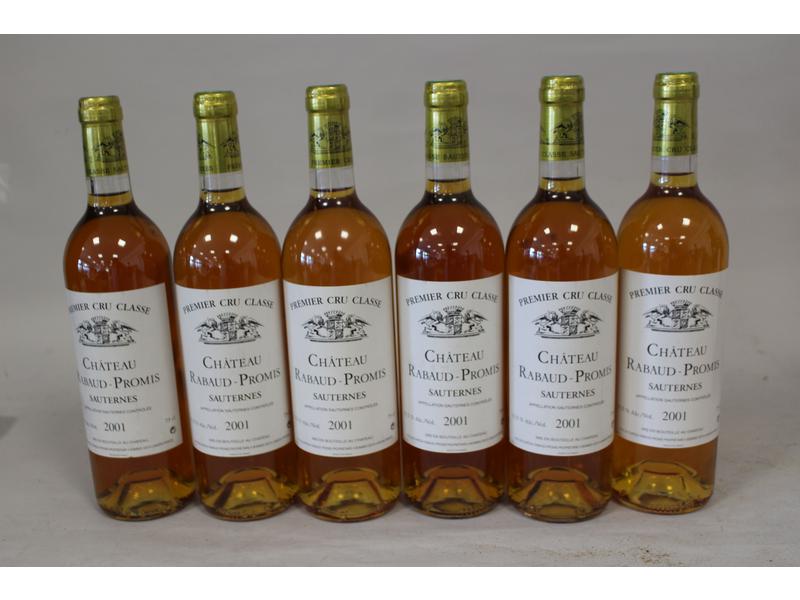 6 Blles CH. RABAUD-PROMIS, Sauternes, 1er...