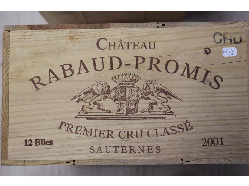 12 Blles CH. RABAUD-PROMIS, Sauternes, 1er...