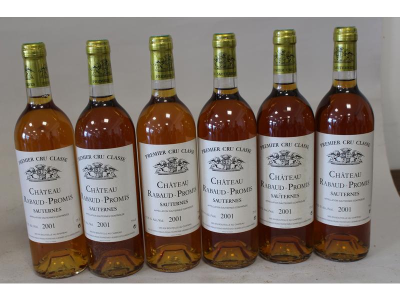 6 Blles CH. RABAUD-PROMIS, Sauternes, 1er...