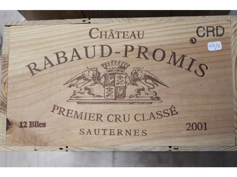 12 Blles CH. RABAUD-PROMIS, Sauternes, 1er...