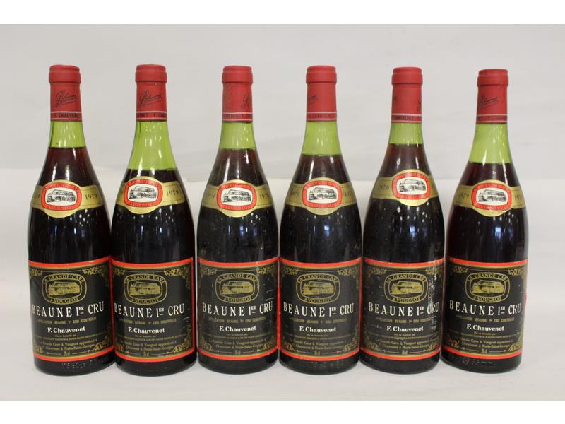 6 Blles BEAUNE 1er Cru, mise F. Chauvenet,...