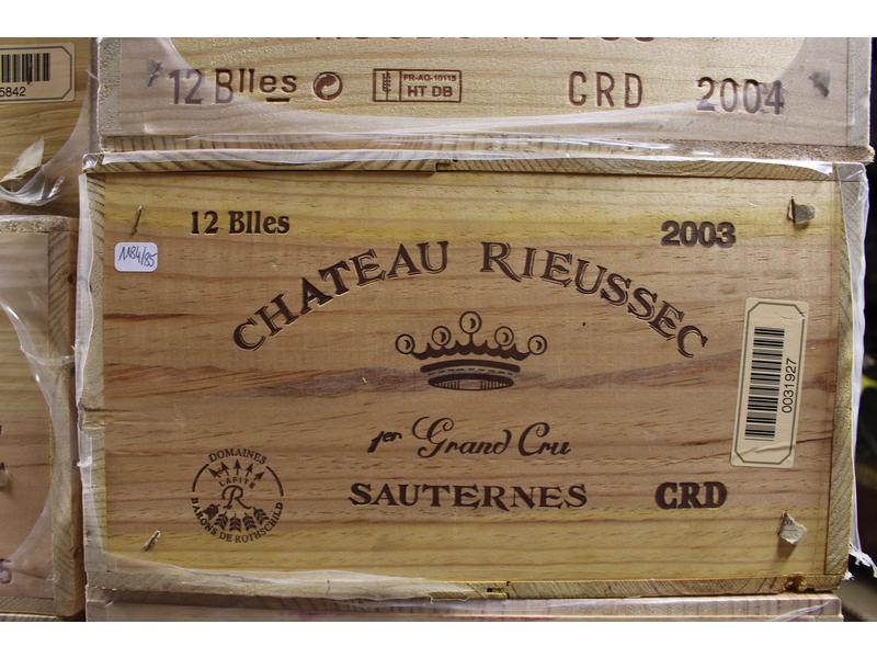 12 Blles CH. RIEUSSEC, Sauternes, 1er GC,...