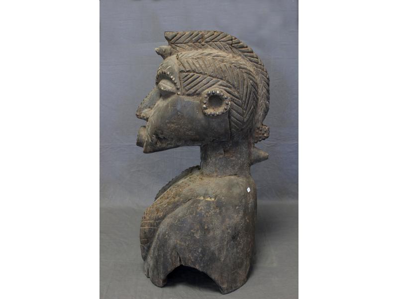 GRANDE MASQUE D'ÉPAULE type Baga en bois...