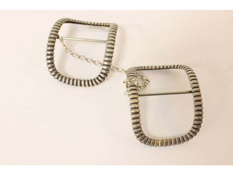 PAIRE DE BOUCLES DE CHAUSSURES en argent...