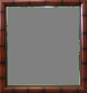IMPORTANT MIROIR rectangulaire dans un cadre...