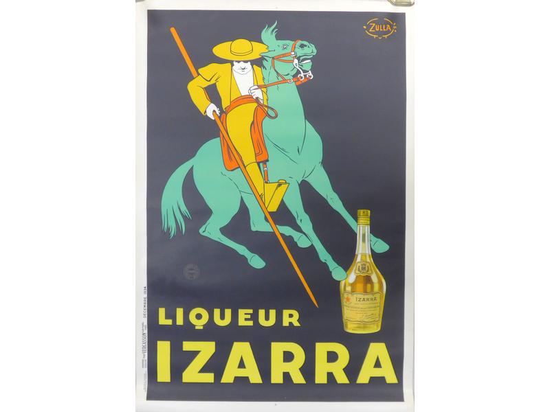 AFFICHE IZARRA, Le Piquador sur fond noir,...