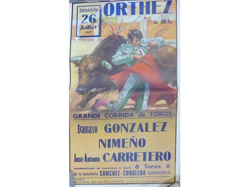 [Corrida] ORTHEZ -  8 affiches off-set
