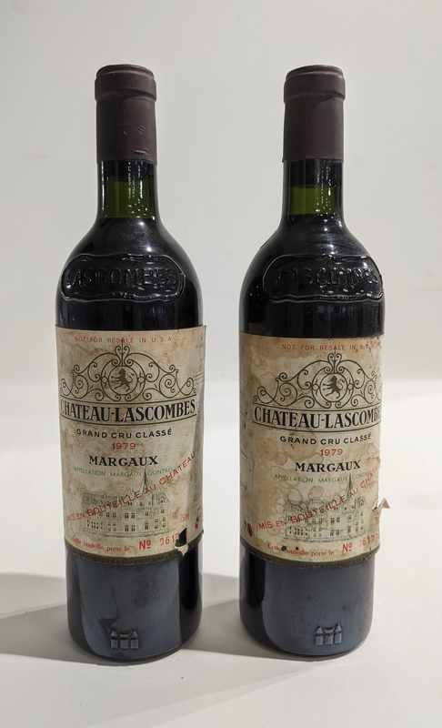 2 Blles CH. LASCOMBES, Margaux GCC 1979.