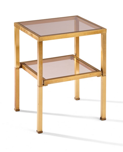 DEUX TABLES BASSES, l'une rectangulaire,...