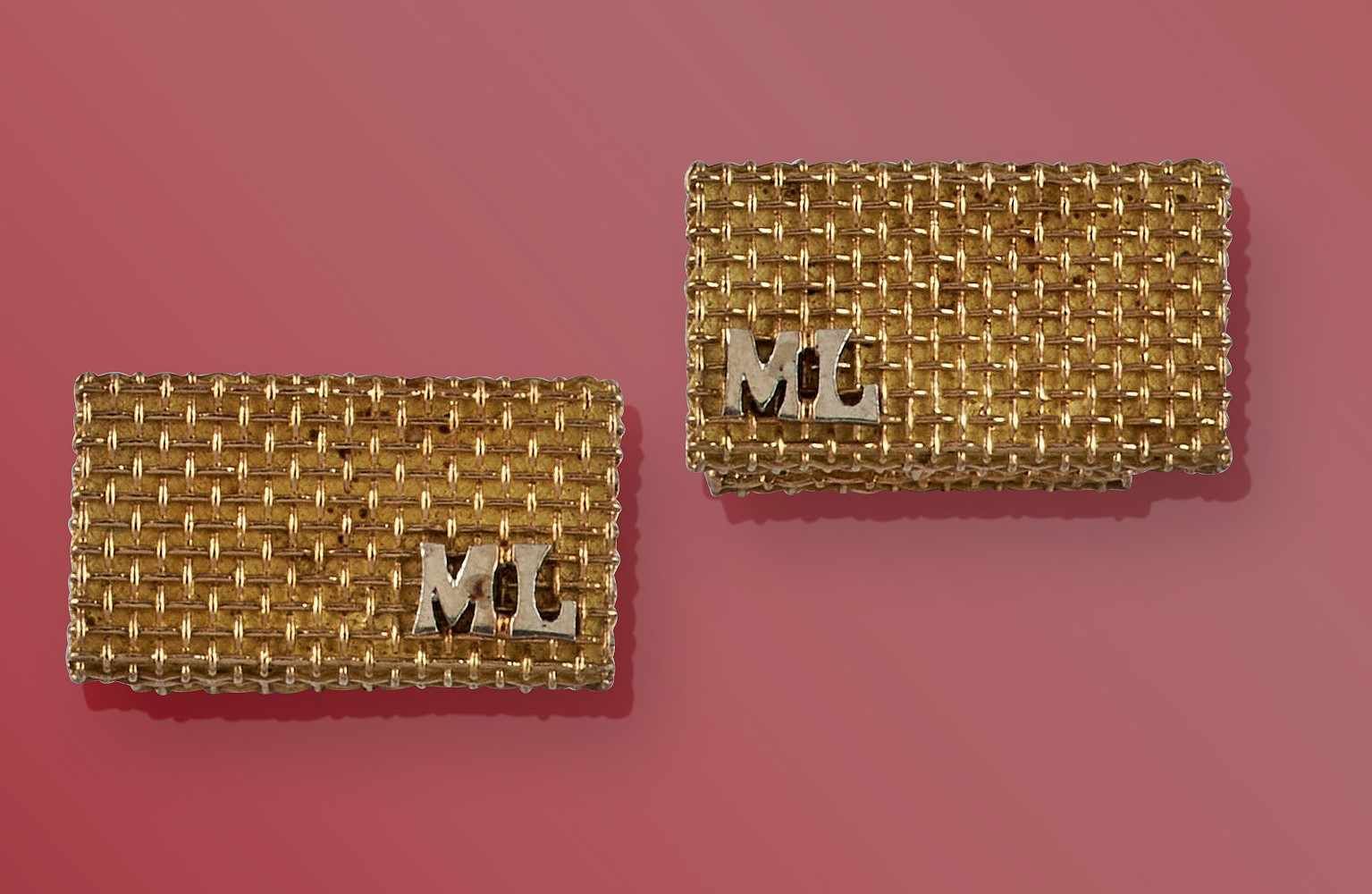 PAIRE DE BOUTONS DE MANCHETTES en or jaune...