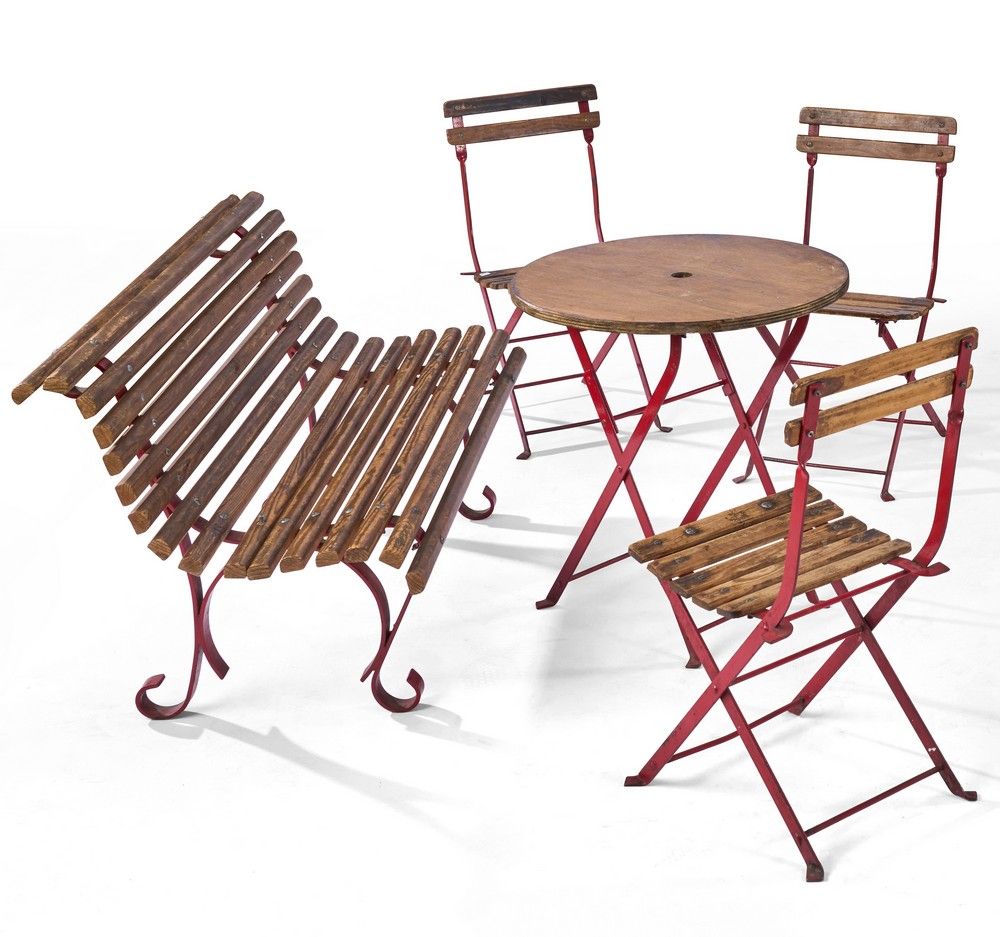 BANC D'ENFANT à lattes en bois et piétement...