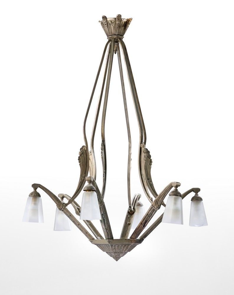 SUSPENSION en métal et plaques de verre à...