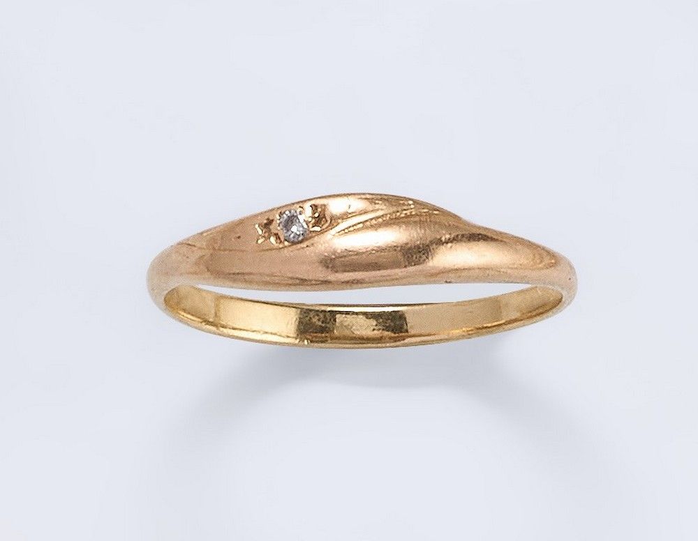 PETITE BAGUE type alliance en or jaune (750)...