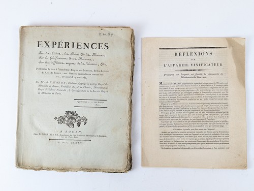 HARDY (Antoine-François). Expériences sur...