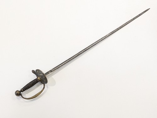 ÉPEE D'OFFICIER, fusée en corne (manque le...