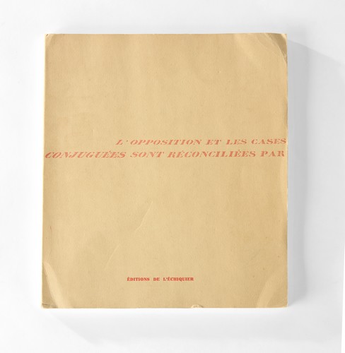 DUCHAMP Marcel et V. HALBERSTADT. L''opposition...