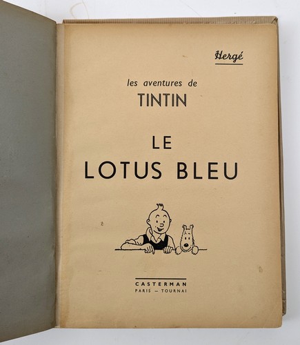 HERGÉ. Les aventures de Tintin - Le Lotus...