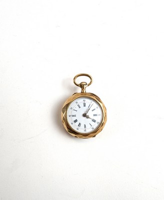 MONTRE DE COL en or (750), avec bélière et...