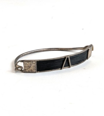 BRACELET MANCHETTE rigide en argent (800)...