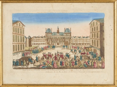 DEUX VUES D'OPTIQUE, réhaussées de gouache...
