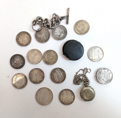 ENSEMBLE DE PIECES en argent, comprenant...