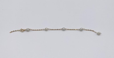 BRACELET en or jaune (750) à maillons avec...