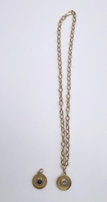 COLLIER en or (585) à chaîne à larges maillons...