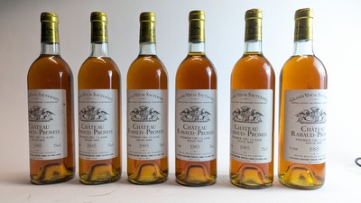 6 Blles CH. RABAUD-PROMIS, Sauternes, GC,...