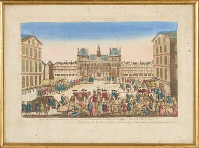 DEUX VUES D'OPTIQUE, réhaussées de gouache...