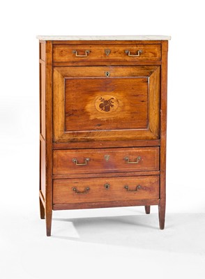 SECRETAIRE en merisier ouvrant à un tiroir...