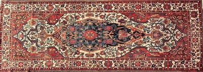 GRAND TAPIS GALERIE en laine polychrome à...