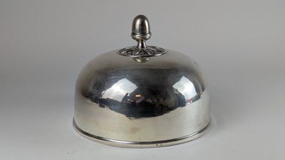CLOCHE en métal argenté avec prise gland...