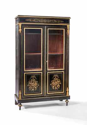 VITRINE rectangulaire en placage de bois...