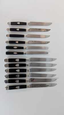 ENSEMBLE DE COUTEAUX du XIXe siècle, manches...
