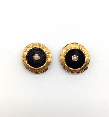 PAIRE DE BOUTONS DE MANCHETTE en or (750)...