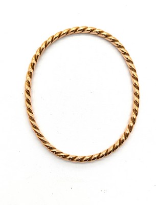 BRACELET jonc torsadé en or (750)