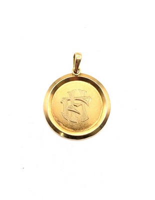MÉDAILLE D'AMOUR (grand format) en or (750),...