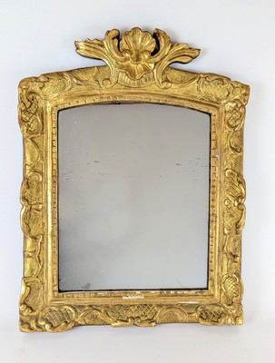 MIROIR cintré en partie haute dans un cadre...