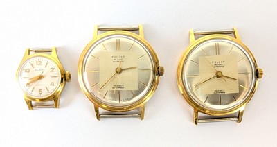 TROIS BOÎTIERS DE MONTRE bracelet, de forme...