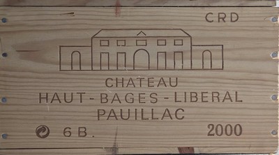 6 Blles CH. HAUT BAGES LIBERAL, Pauillac,...