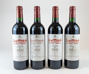 4 Blles CH. CHEVALIER DE MALLE, Graves, ...