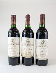 3 Blles CH. LASCOMBES, Margaux, GCC, 198...