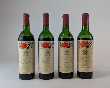 4 Blles CH. MOUTON ROTHSCHILD, Pauillac,...