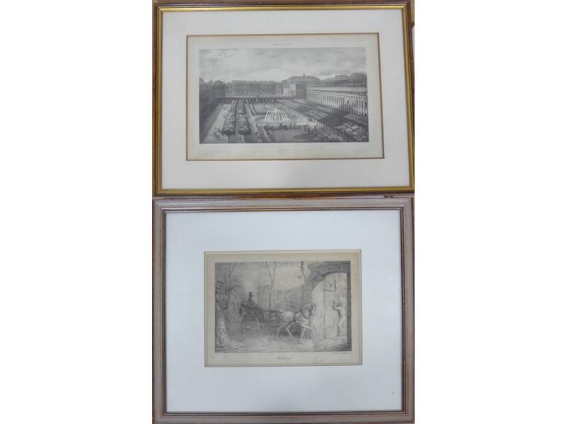 DEUX LITHOGRAPHIES en noir
